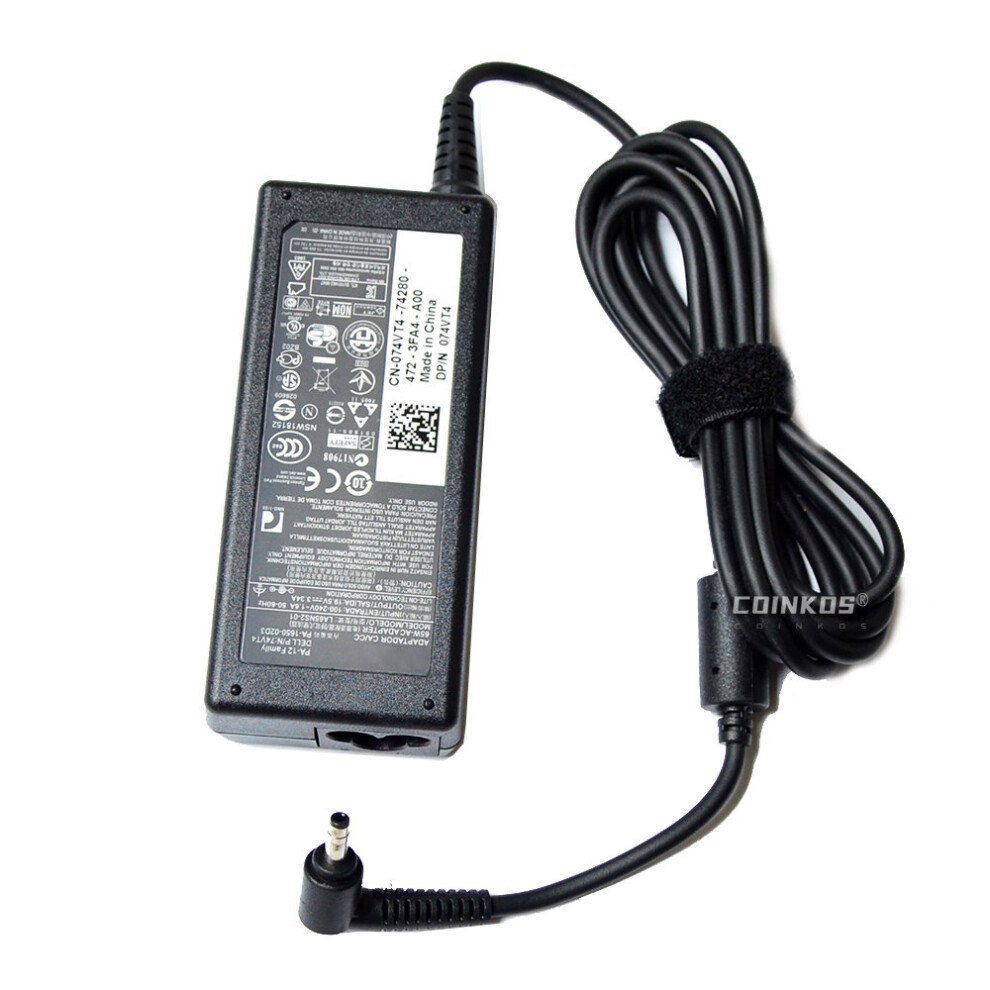 a-US Cable) 65W 19.5V 3.34A 4.0x1.7mm Laptop Charger Power Adapter for Dell  Vostro 14- 5460 P41G P41G001 ADP65-TH F NA6501WBB Notebook Cable on OnBuy