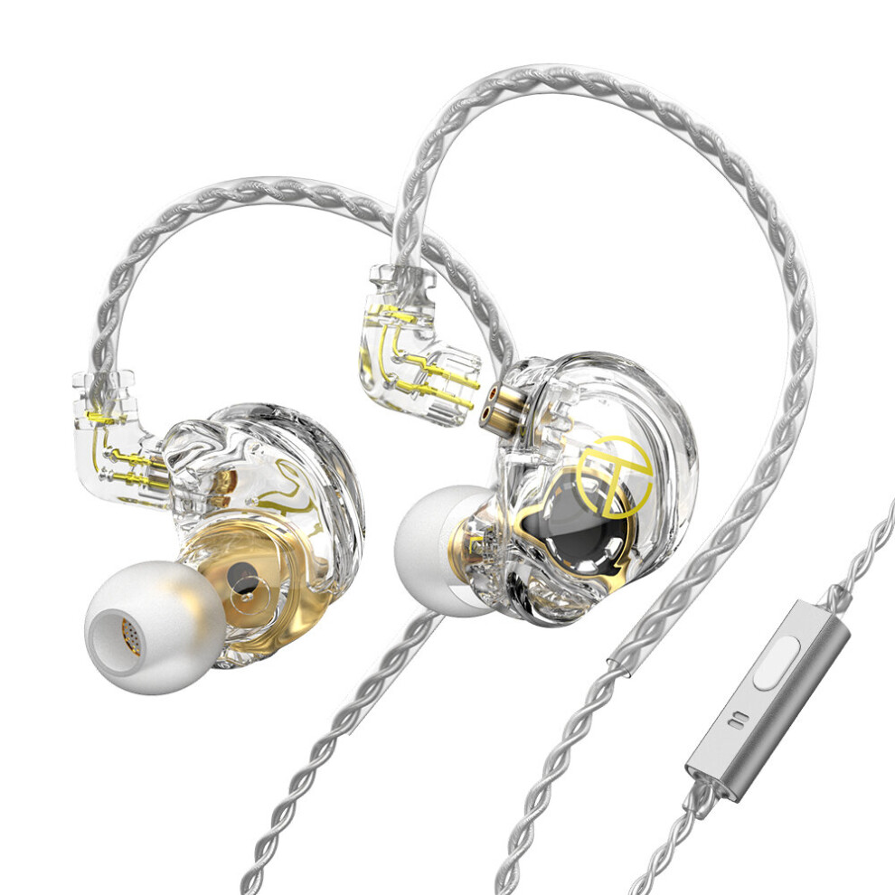 (A-T With Mic) Trn St2 Earphones 1Ba+1Dd Hybrid Technology Hifi Bass Earbuds In Ear Monitor Headphones Sport Noise Cancelling Headset Mt3 St5 White 4851204950242