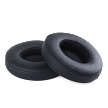 (a-Black) Replacement Ear Cushion Earpads For Solo 2 3 Wireless Ear Pads Earbuds For Beats Solo3 Wireless Headphone Earpads Black printing