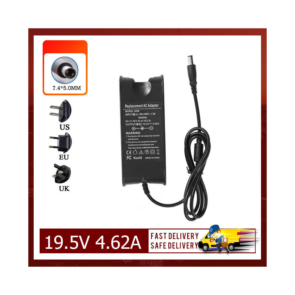 (A-) 19.5V 4.62A 90W 7.5*5.0Mm Laptop Ac Power Adapter For Dell Inspiron 14R5421/3421/5423/14Z Charger 4855672965814