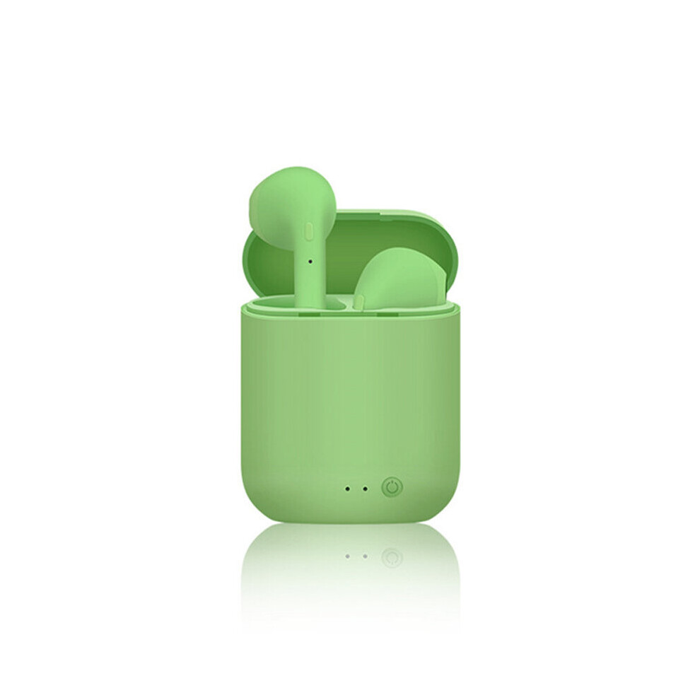 (A-Matte ) Mini2 Tws Wireless Headphones 2020 Bluetooth 5.0 Earphones Matte Air Macaron Earbuds With Mic Charging Box Headset Pk I12 I7s Green 4851204966571