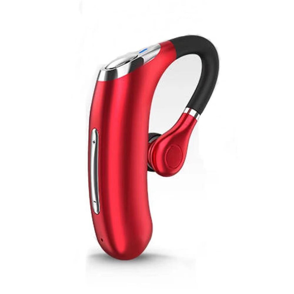 (A-) New Wireless Bluetooth Earphone Business Headset Ipx7 Waterproof Earbuds Noise Uction Music Earpiece With Mic For Driver Red 4851204994321