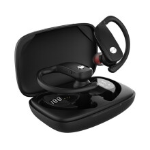 (a-black) Xiaomi TWS Bluetooth Headphones Wireless Earphones Active Noise Cancelling Earbuds IPX5 Waterproof LED Display Sports Headsets
