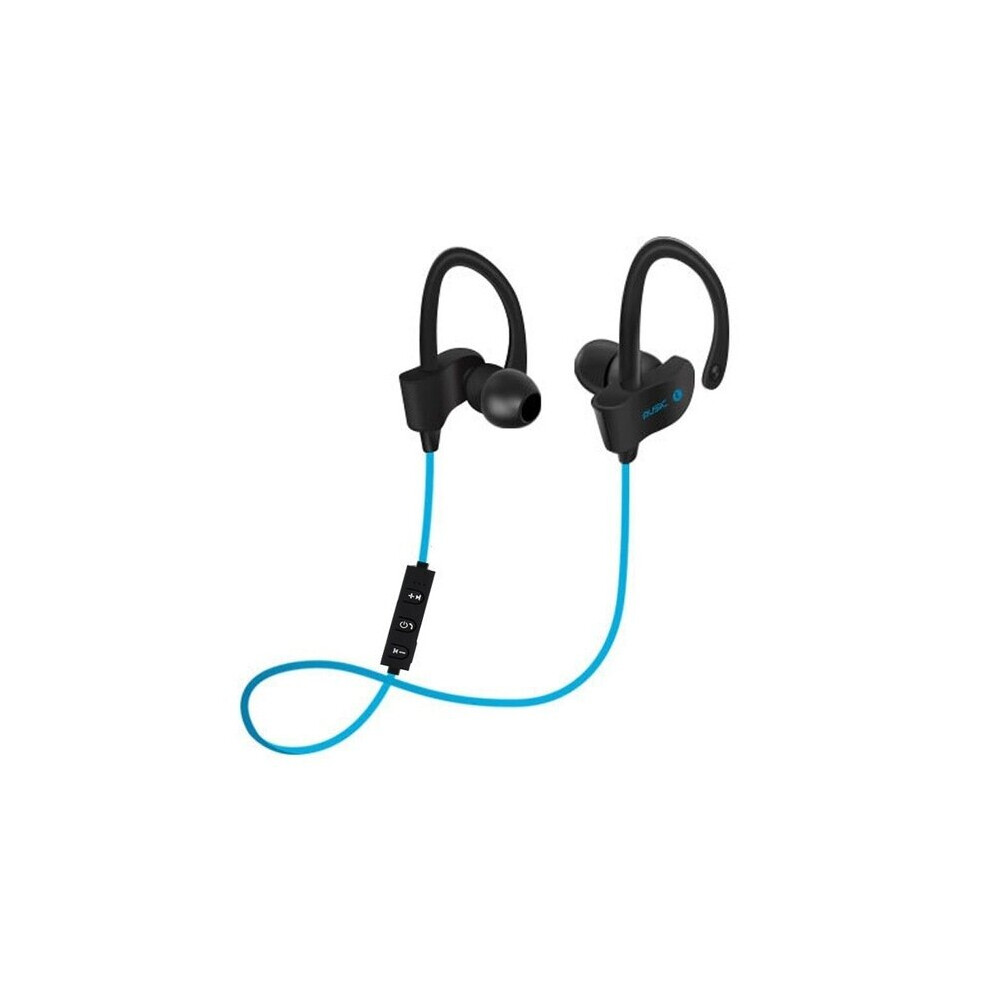 (A-) Tooth Earphone Earloop Earbuds Stereo Tooth Headset Wireless Sport Earpiece Handsfree With Mic For All Smart Phones 558 Blue 4851204935607
