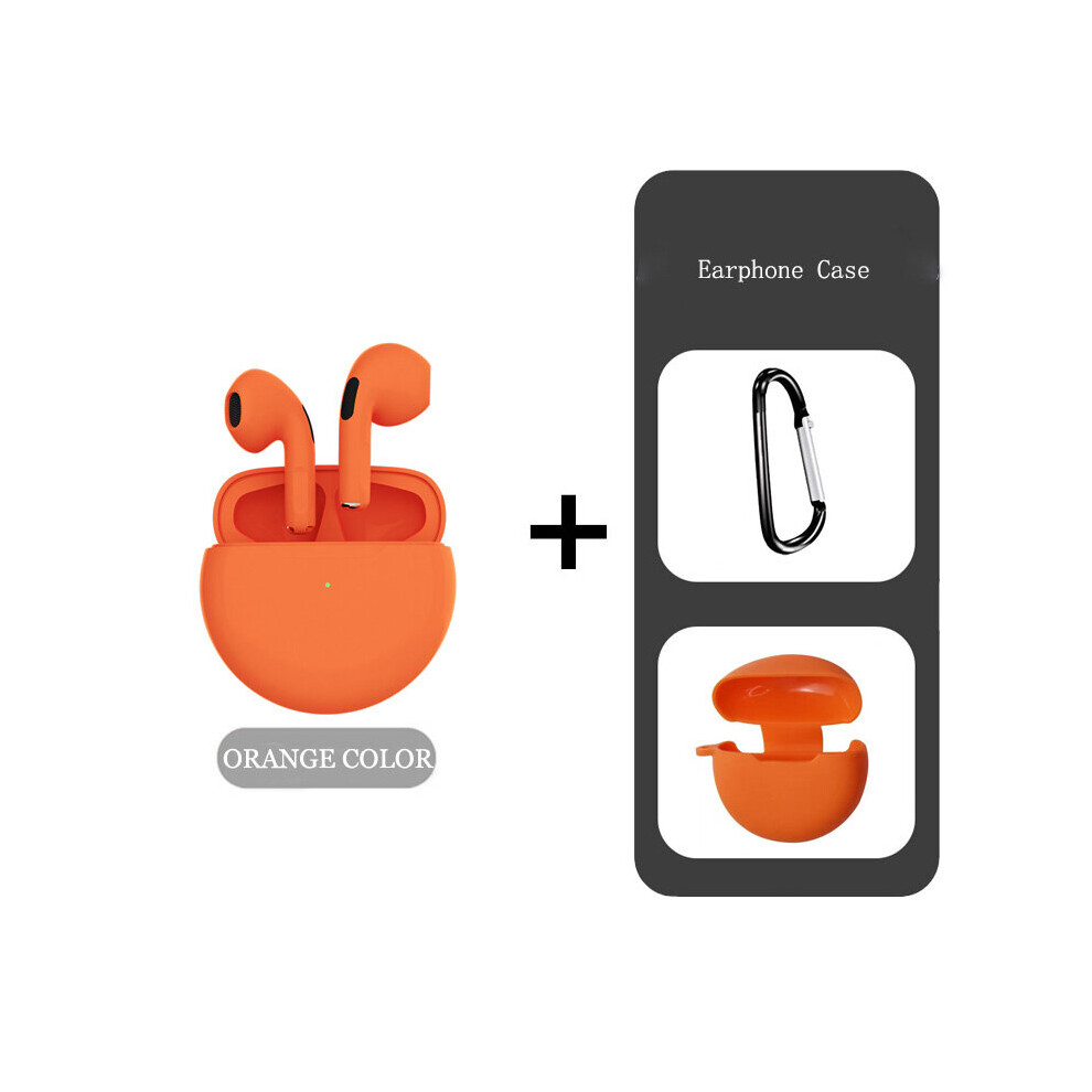 (A-Case) Air Pro 6 Tws Wireless Headphones With Mic Sports Earbuds Pro6 Headset For Apple Iphone Xiaomi Huawei Fone Bluetooth Earphones Orange 4851205055816