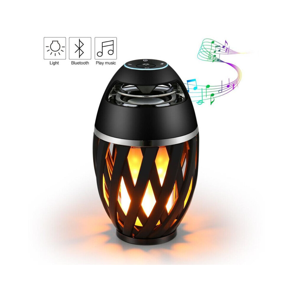 (A-Model B) Bluetooth Speakers Outdoor Portable Flicker Bass Hd Audio Led Flame Torch Lamp Bluetooth Loudspeaker Hifi Stereo System Light 4854472208817