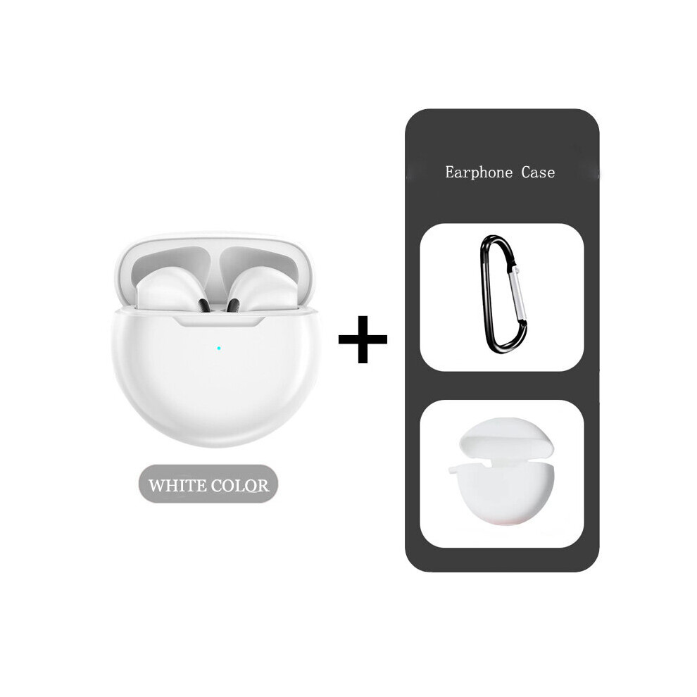 (A-Case) Air Pro 6 Tws Wireless Headphones With Mic Sports Earbuds Pro6 Headset For Apple Iphone Xiaomi Huawei Fone Bluetooth Earphones White 4851205055854