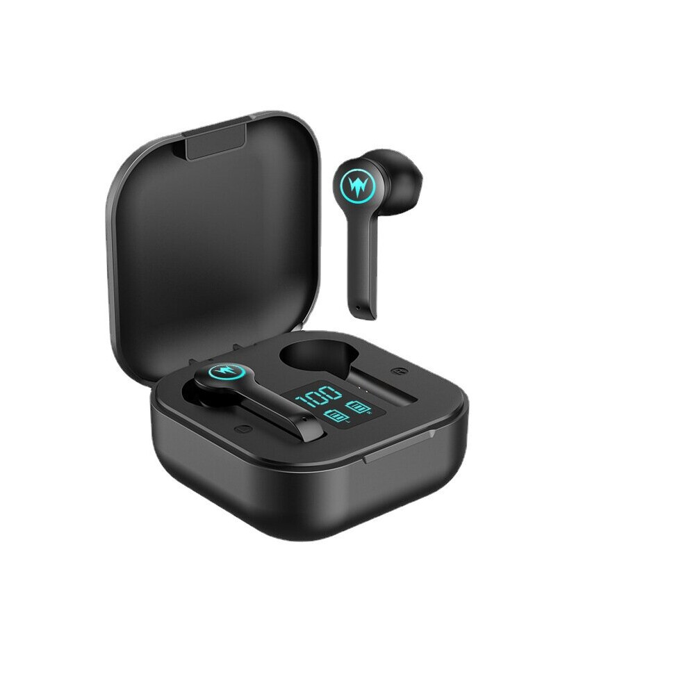 (A-) Bluetooth Wireless Headphones With Microphone 3500Mah Waterproof Earphones Hifi Stereo Noise Cancelling Headset Earbud Black 4853106753754