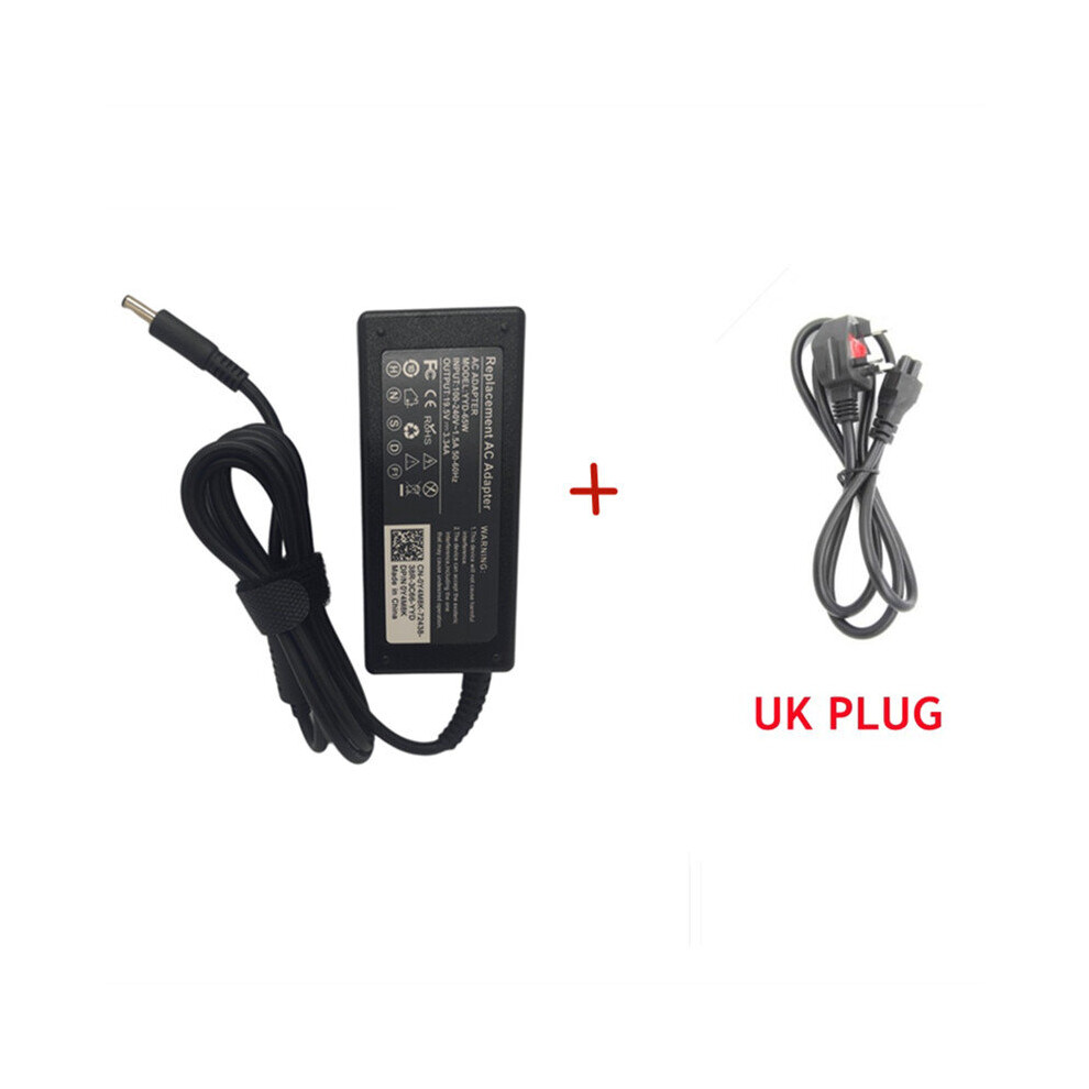 (A-Adapter With Uk Plug) 19.5V 3.34A 4.5*3.0Mm 65W Laptop Ac Power Adapter Charger For Dell Inspiron 15 5558 3558 3551 3552 5551 5559 3147 La65ns2-01 4855672970771