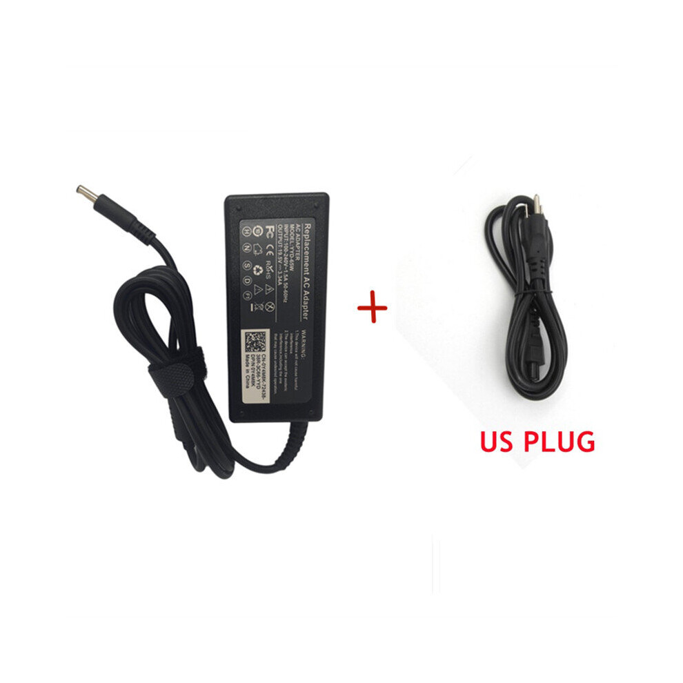 (A-Adapter With Us Plug) 19.5V 3.34A 4.5*3.0Mm 65W Laptop Ac Power Adapter Charger For Dell Inspiron 15 5558 3558 3551 3552 5551 5559 3147 La65ns2-01 4855672970788