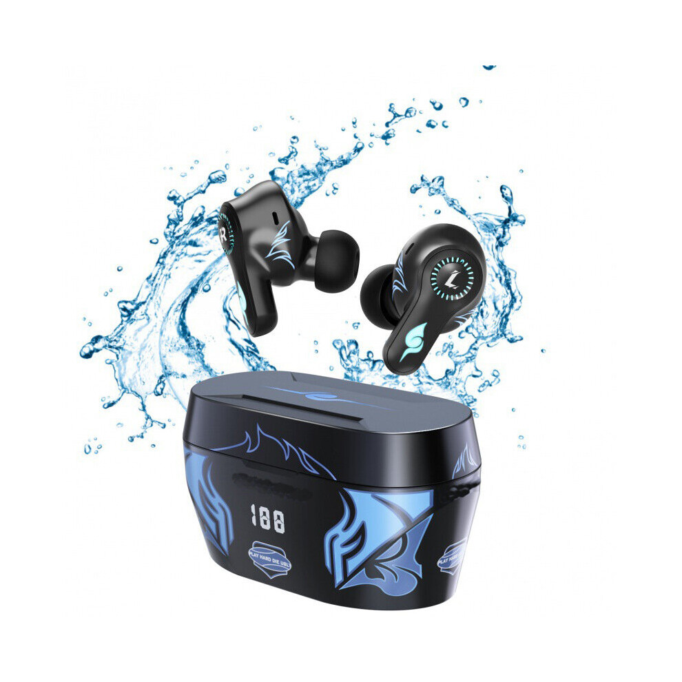 (A-Enc ) Gaming Headphone Real Waterproof Tws Anc Fone Bluetooth Earphones Noise Canceling Wireless Earphone With Mic Handfree Earbuds Black 4851205012260