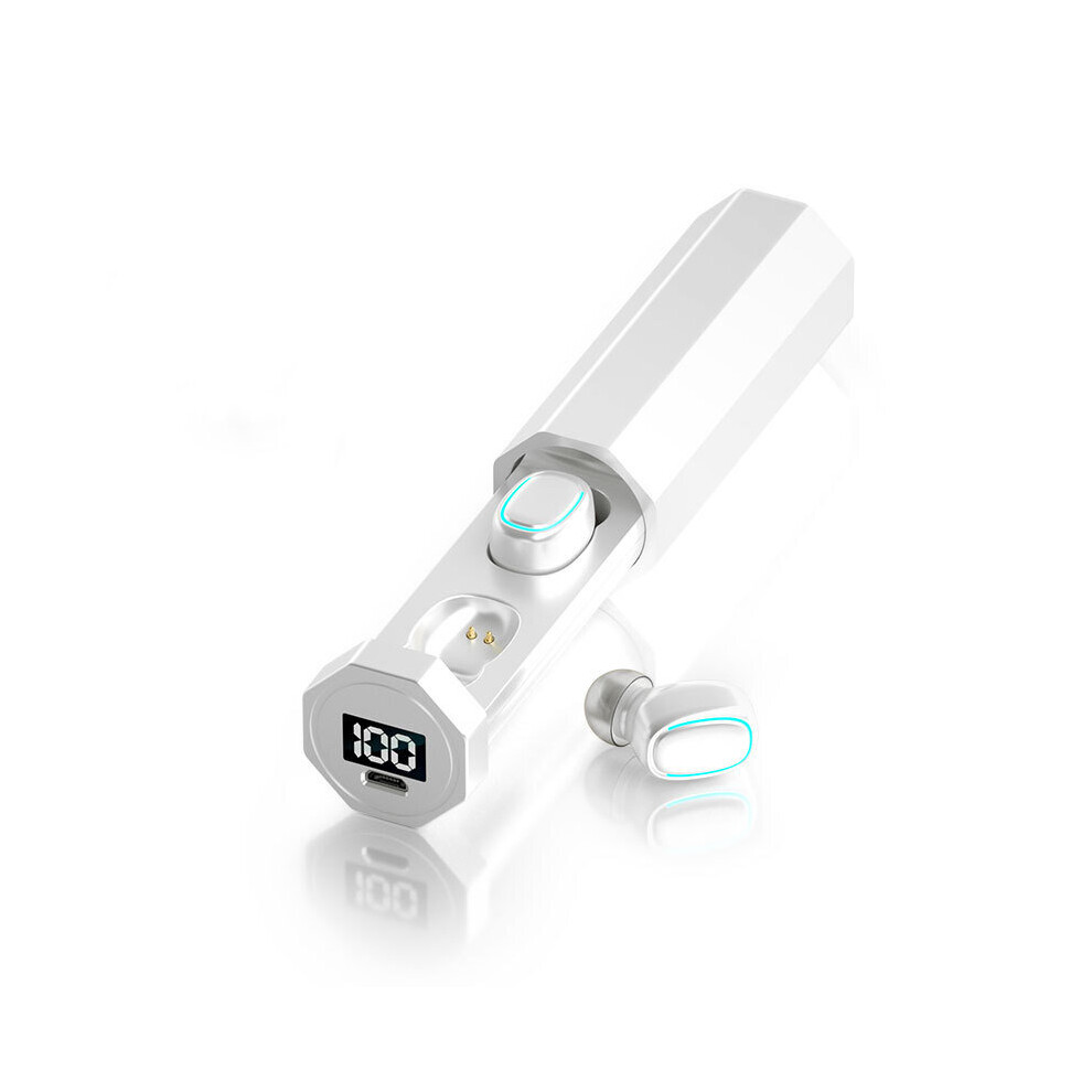 (A-F9 Tws Piano ) B9 Tws Bluetooth 5.0 Earphones Wireless Earphone 8D Hifi Sport With Mic Earbuds Gaming Music Headset For Huawei For Xiaomi White 4851205014776