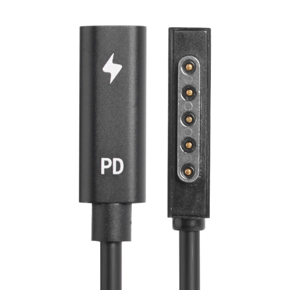 (A-) Usb Type C Pd Power Charger Adapter Converter 65W Pd Fast Charging Usb C Female Adapter Cable For Microsoft Surface Pro 2 4855672909184
