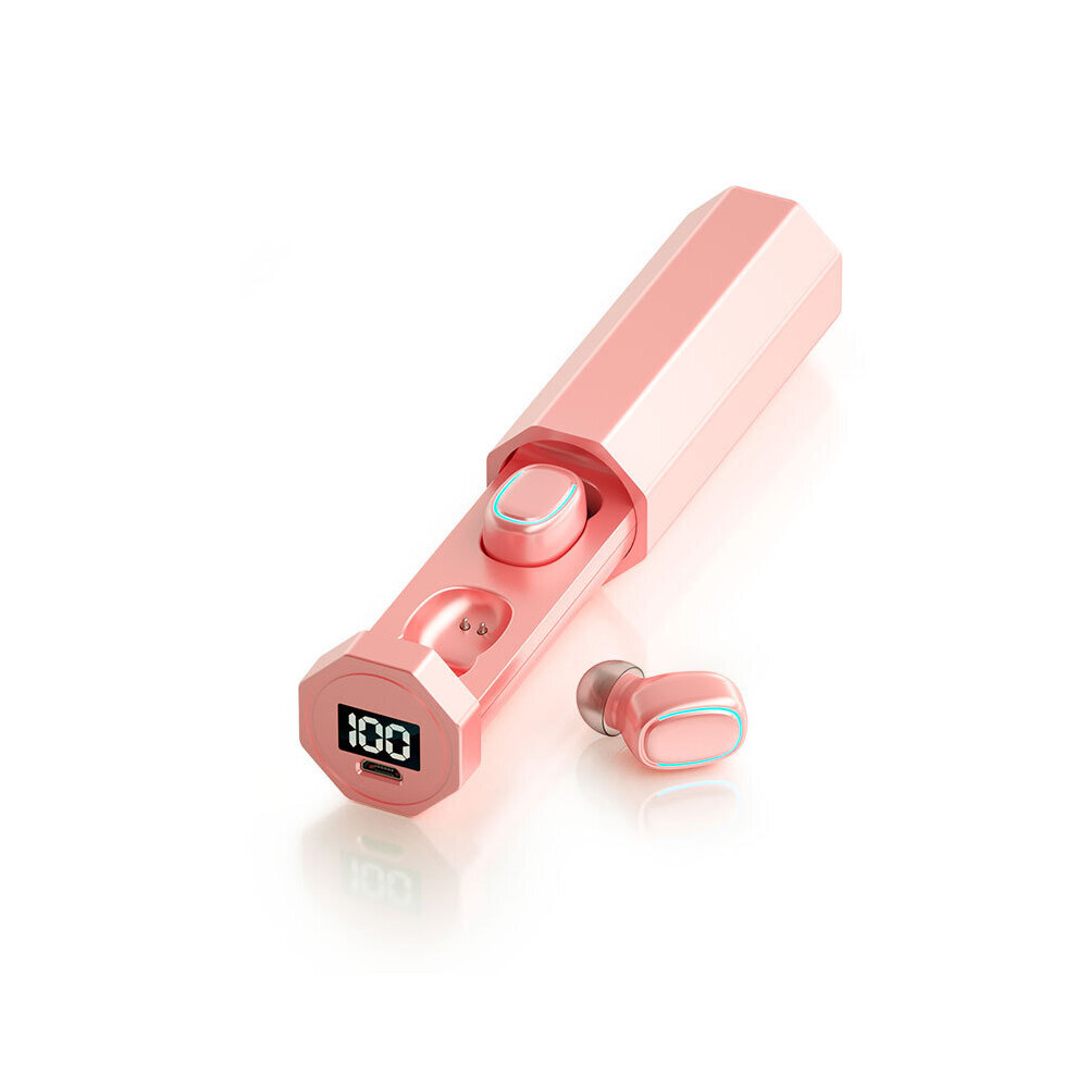 (A-F9 Tws ) B9 Tws Bluetooth 5.0 Earphones Wireless Earphone 8D Hifi Sport With Mic Earbuds Gaming Music Headset For Huawei For Xiaomi Pink 4851205014783