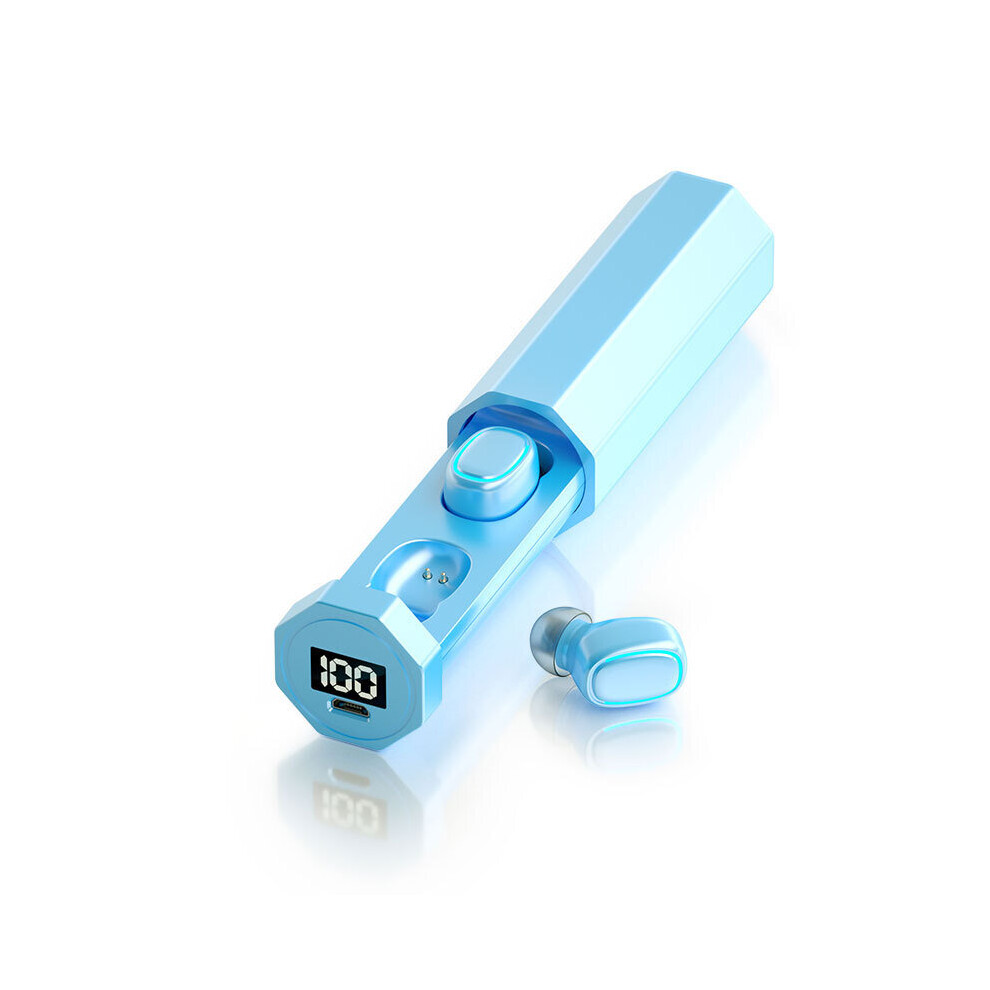 (A-F9 Tws ) B9 Tws Bluetooth 5.0 Earphones Wireless Earphone 8D Hifi Sport With Mic Earbuds Gaming Music Headset For Huawei For Xiaomi Sky Blue 4851205014790