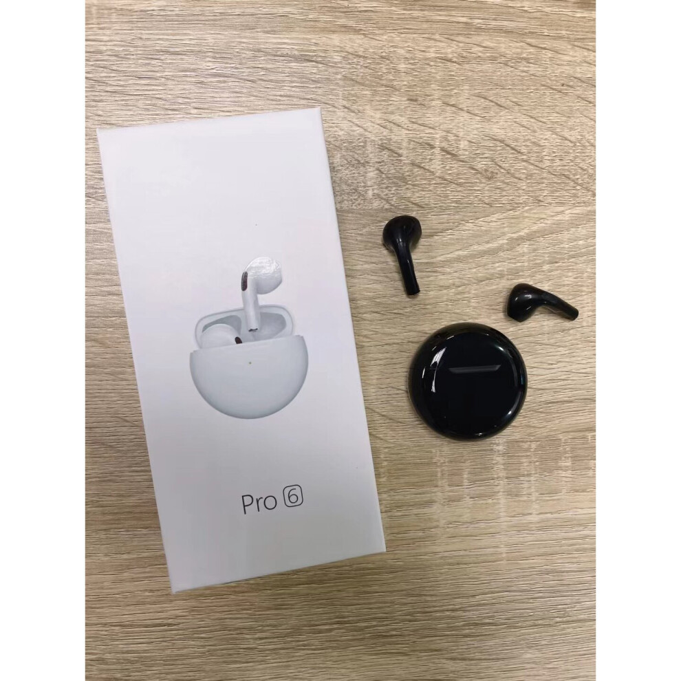 (A-002 With Retail Box) Original Pro6 Tws Wireless Headphones Bluetooth Wireless Headsets Stereo Earbuds Sport Waterproof Earphones For All Smartphon 4851204928678