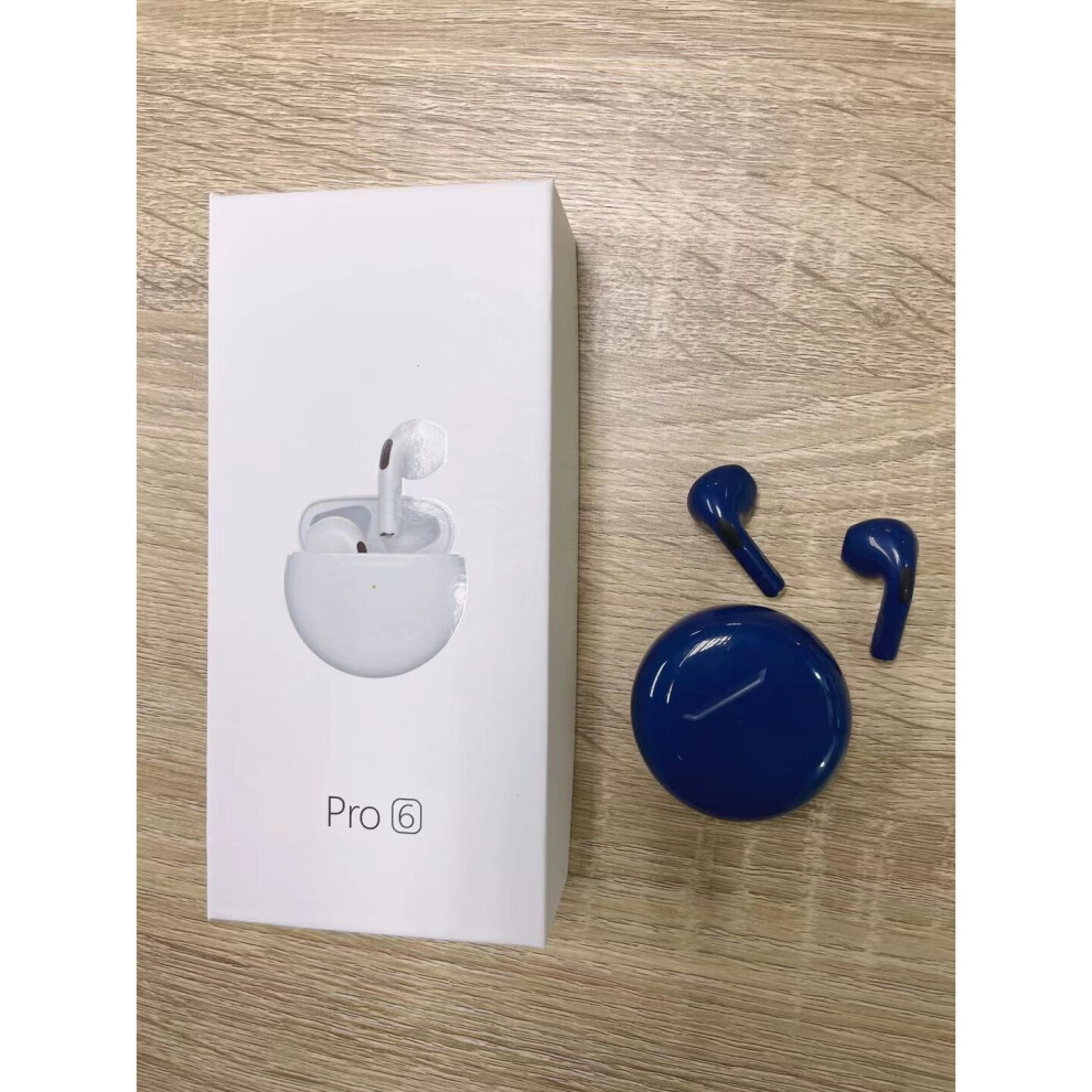 (A-006 With Retail Box) Original Pro6 Tws Wireless Headphones Bluetooth Wireless Headsets Stereo Earbuds Sport Waterproof Earphones For All Smartphon 4851204928753