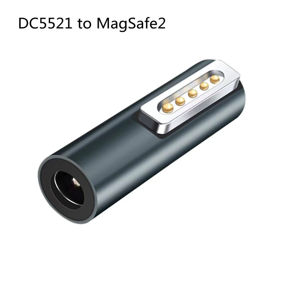 (A-Dc5521 To Magsafe2) Original Magnetic Type-C Female To Magsafe 1 2 Power Adapter Converter For Macbook Air Pro 11 13 15 Retina 45W 60W 85W Charger 4855672913273