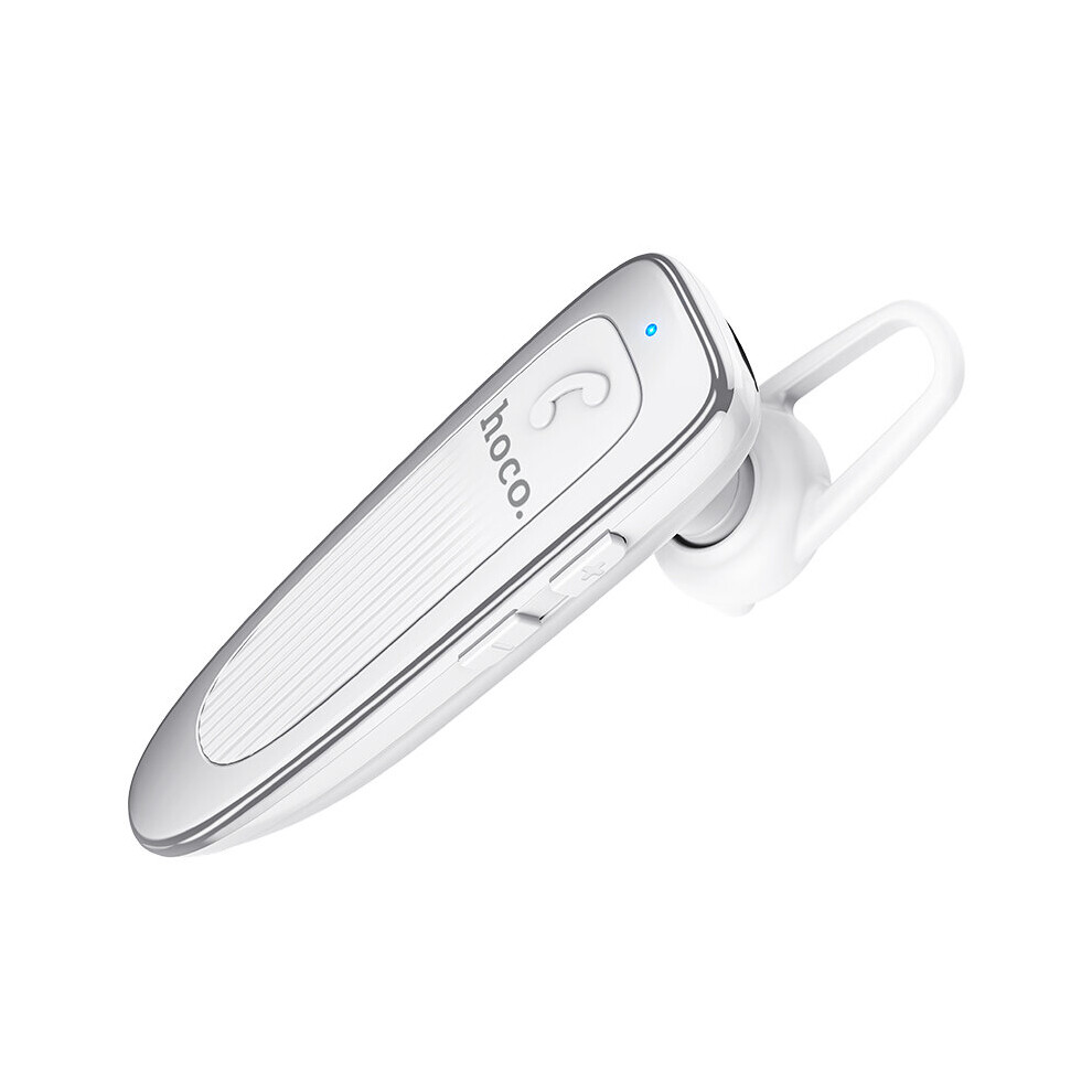 (A-) Hoco Business Bluetooth V5.0 Earphone Wireless Handsfree English Headphones Long Time Standby Headset With Mic For Iphone Xiaomi White 4851204905808
