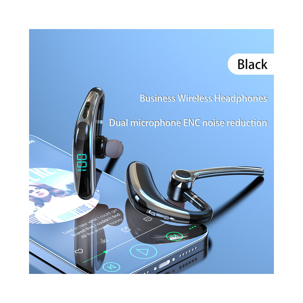 (A-K20-2) Olaf Single Ear Bluetooth 5.0 Earphones With Mic Wireless Headphones Ear Hook Headset Handfree Earbud Nosie Reduction Clear Call 4851204992006