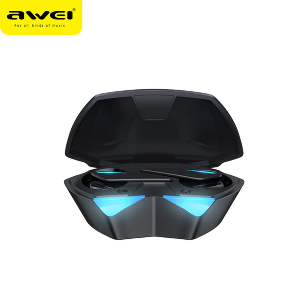 (A-) Awei Bluetooth Earphones V5.3 Tws Wireless Headphones Hifi Stereo Headset Touch Control Earbuds Automatic Pairing Smartearphone Black 4851205047064