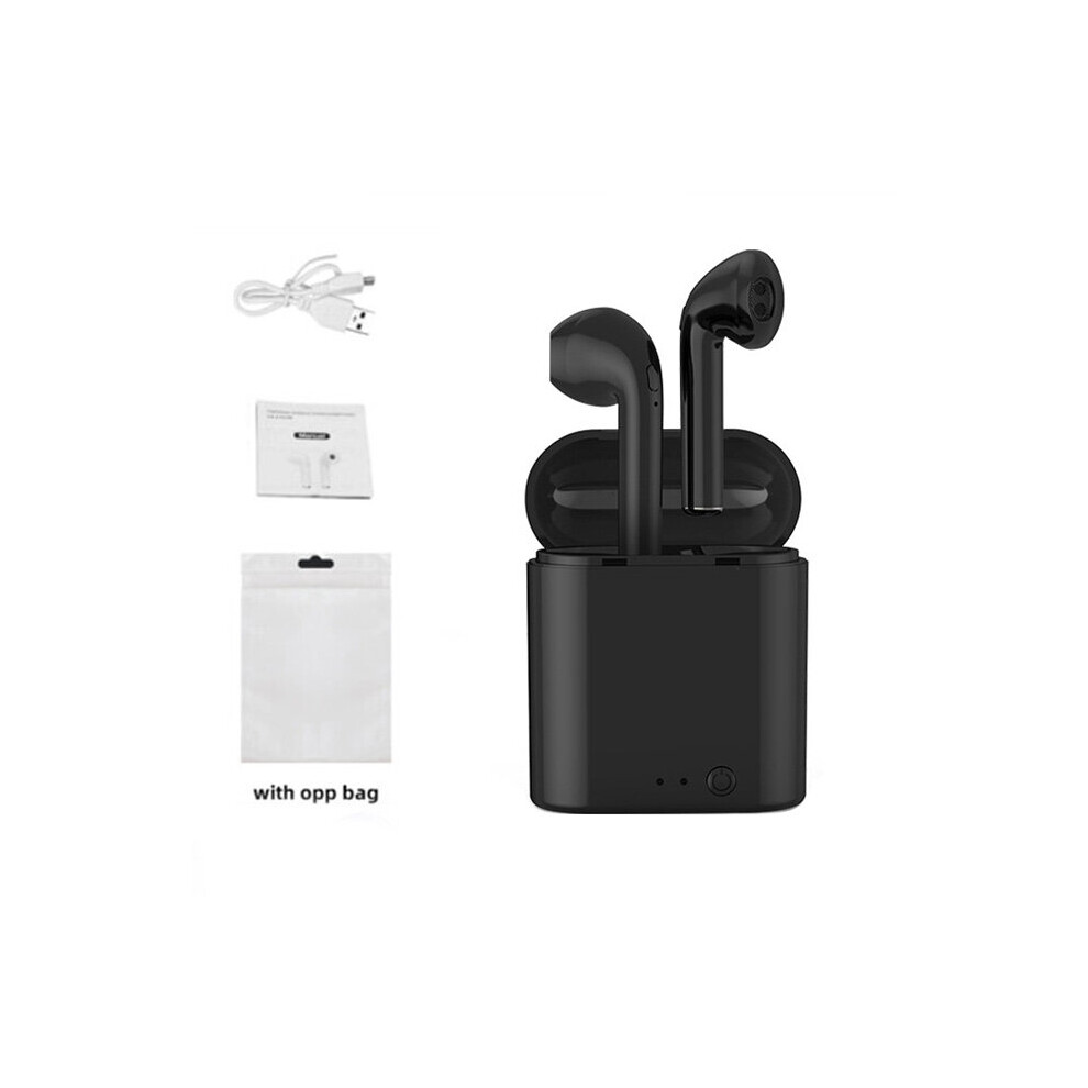 (A-) Wireless Earphones Bluetooth 5.0 I7s Tws Mini Headphone Earbuds With Charging Box Headset Earpieces For Xiaomi Iphone Allphone Black 4851204997285