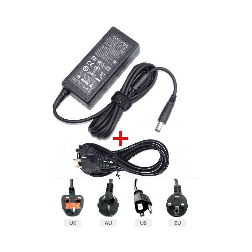 (A-Adapter And Cable) (65W 19.5V 3.34A) Laptop Power Adapter Ac Charger For Dell Latitude E7470 E7270 E7240 E6530 E6440 E6430 E5550 E5470 7.4Mm 4855672978142