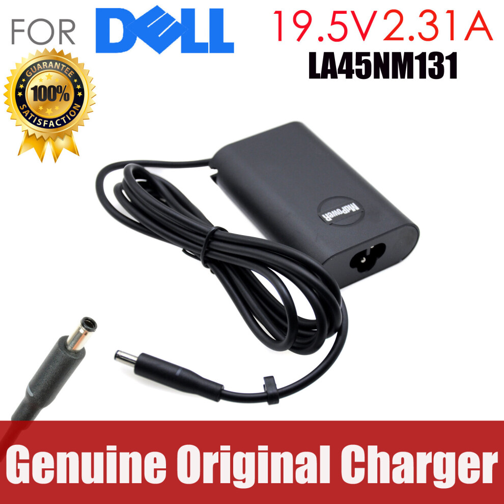 (A-) Original 19.5V 2.31A Laptop Ac Adapter For Dell 45W Xps12 Xps13 9343 9350 9360 7437 9343 9365 4.5*3.0 Charger 4855672983139
