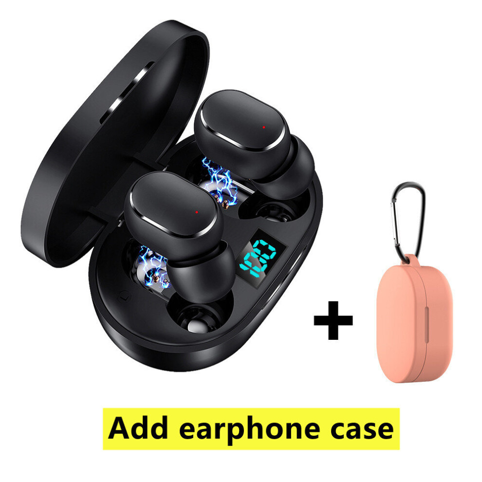 (A-) Business Bluetooth Earphones Wireless Stereo Music Earbuds Noise Cancelling Headset Gold 4851205049587