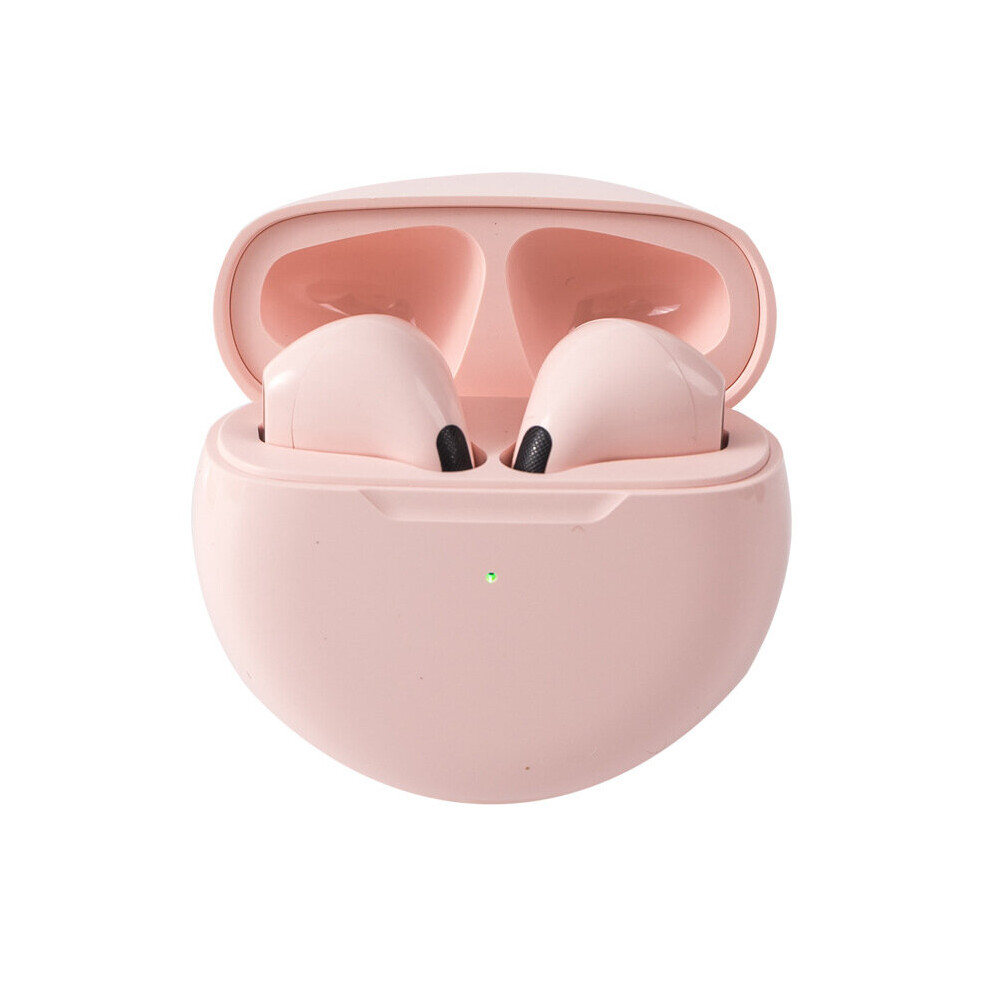 (A-) Air Pro 6 Tws Wireless Headphones Sport Bluetooth Earbuds With Mic Fone Bluetooth Earphones For Apple Iphone Xiaomi Huawei Pink 4851205020654