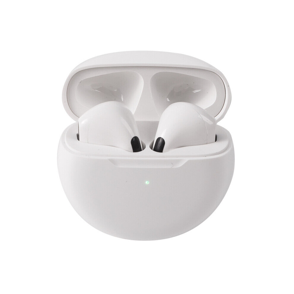 (A-) Air Pro 6 Tws Wireless Headphones Sport Bluetooth Earbuds With Mic Fone Bluetooth Earphones For Apple Iphone Xiaomi Huawei White 4851205020715