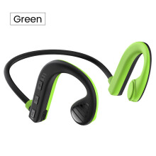 (a-Green-KD100) Not In-Ear Bone Conduction Earphone Bluetooth Headphones Wireless Earbuds With Mic Sports No Ear Pain Headset Handfree For Phone