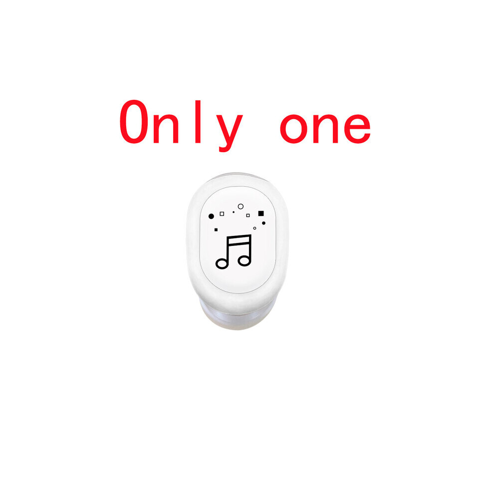 (A-) 5.0 Wireless Earphone Noise Cancelling Bluetooth Headphone Handsfree Stereo Invisible Ture Headset Tws Earbud With Microphone White 4851205005729