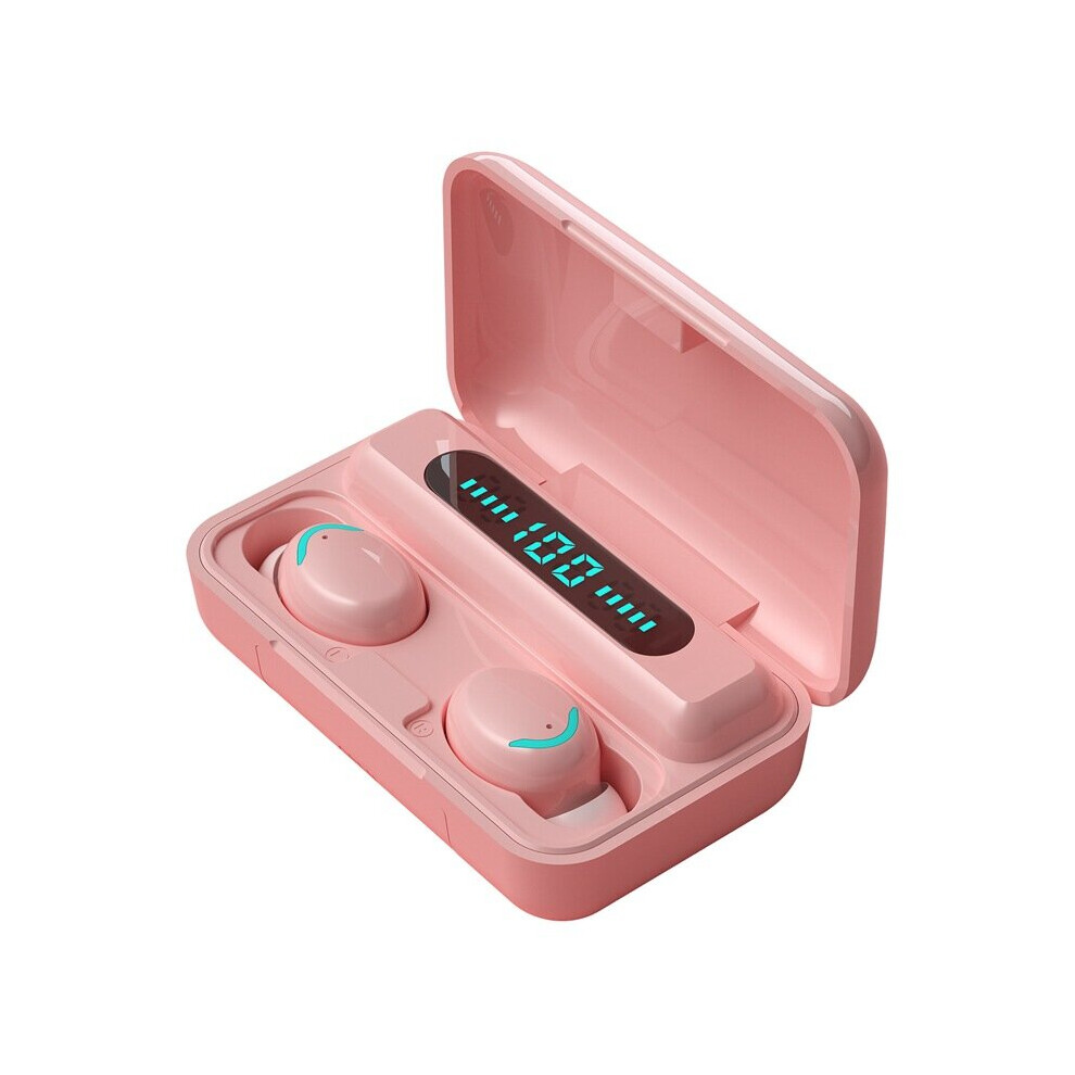 (A-) Tws F9 Bluetooth Earphone V5.0 9D Stereo Wireless Headphones Sport Waterproof Earphones Mini True Headsets For Cellphone Pink 4851204968032