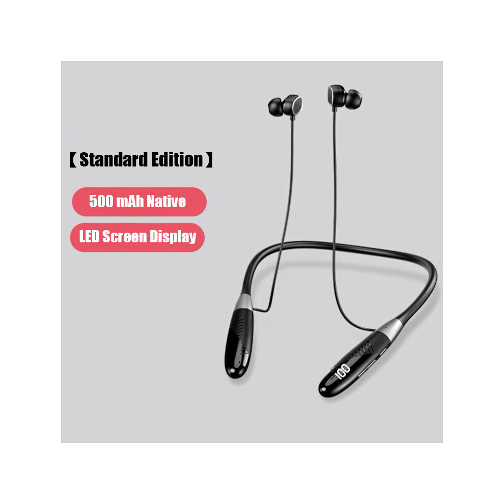 (A-Standard Edition) Wireless Earphone Bluetooth 5.2 Wireless Headphones Neckband Headset Ipx5 Waterproof Sports Earbuds With Mic Replaceable Battery 4851204949376