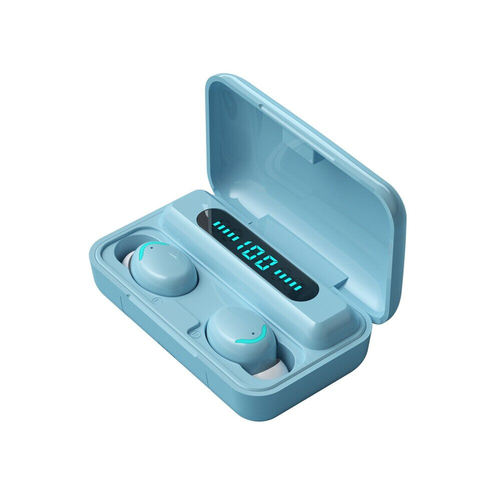 (A-) Tws F9 Tooth Earphone V5.0 9D Stereo Wireless Headphones Sport Waterproof Earphones Mini True Headsets For Cellphone Blue 4851204968025
