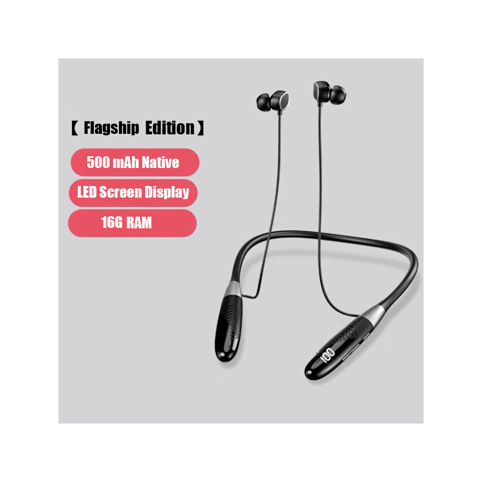 (A-Flagship Edition) Wireless Earphone Bluetooth 5.2 Wireless Headphones Neckband Headset Ipx5 Waterproof Sports Earbuds With Mic Replaceable Battery 4851204949338