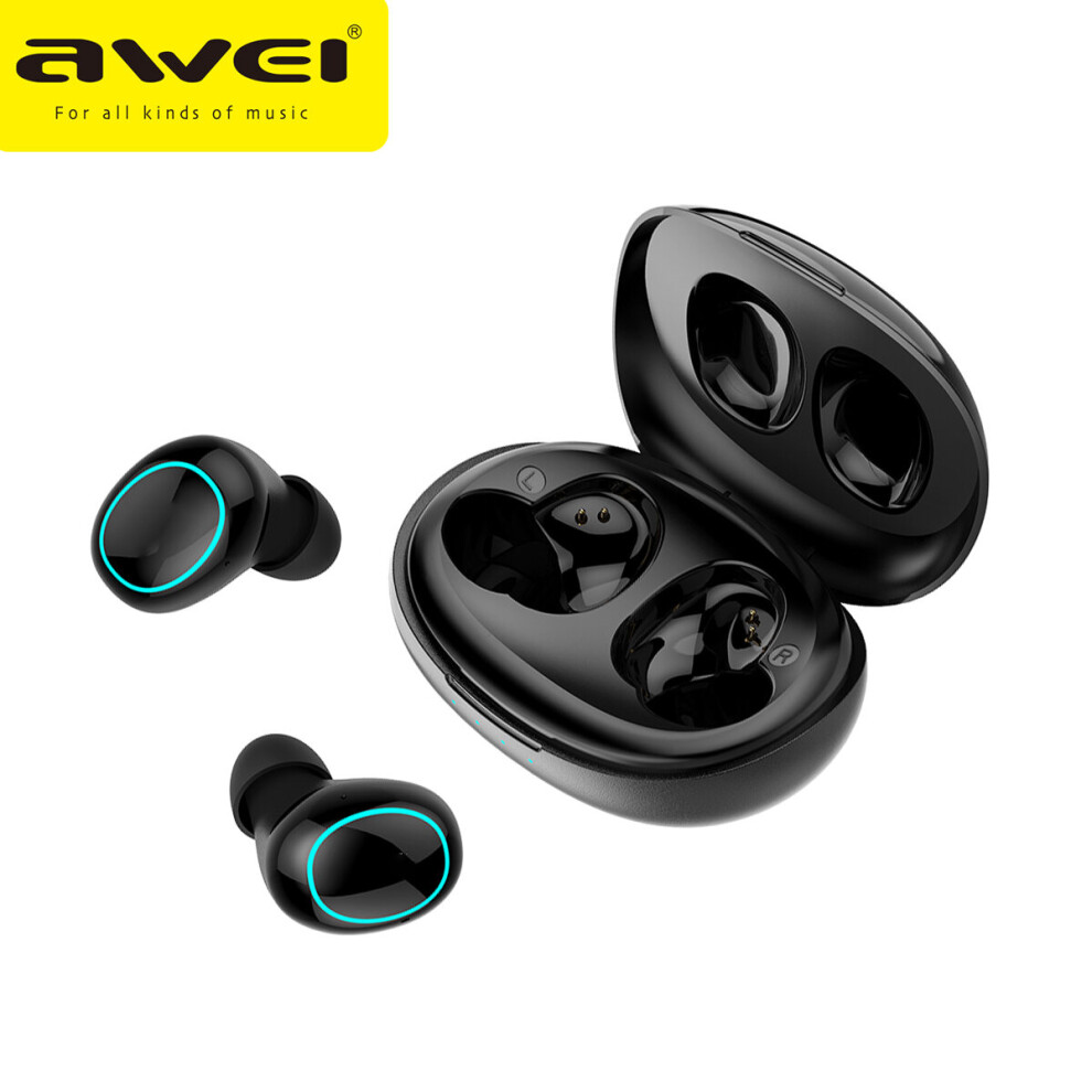 (A-T60) Awei T60 Tws Wireless Headphones Enc In-Ear Mini Earbuds Bluetooth 5.1 Earphones Noise Reduction Headphone Headset With Mic 4851205026502