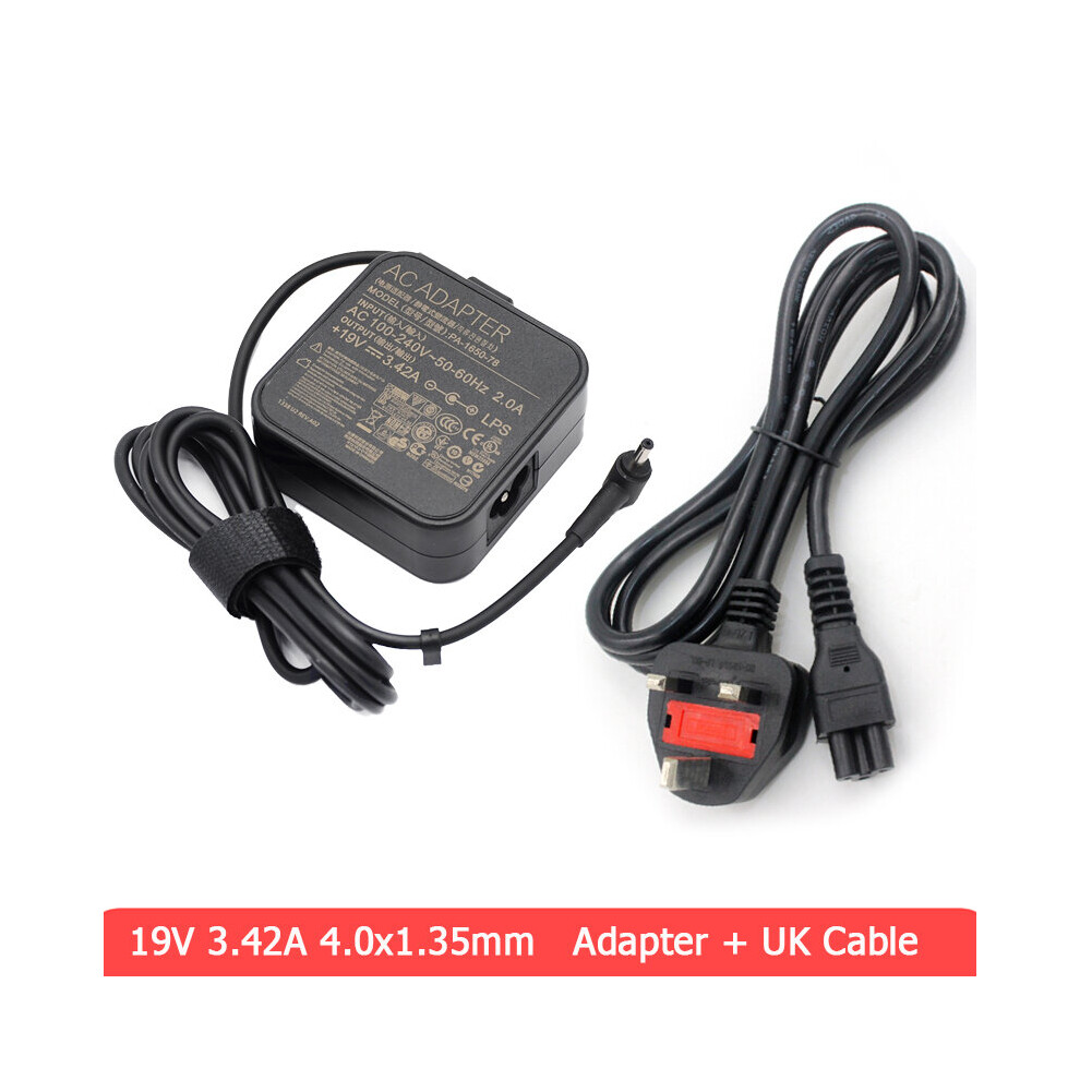 (A-With Uk Cable) Coinkos 65W Ac Adapter Charger For Laptop, Notebook Power Supply For Asus Ux360ca Ux360ua Ux360uak Zenbook Battery Adaptor 4855672975653