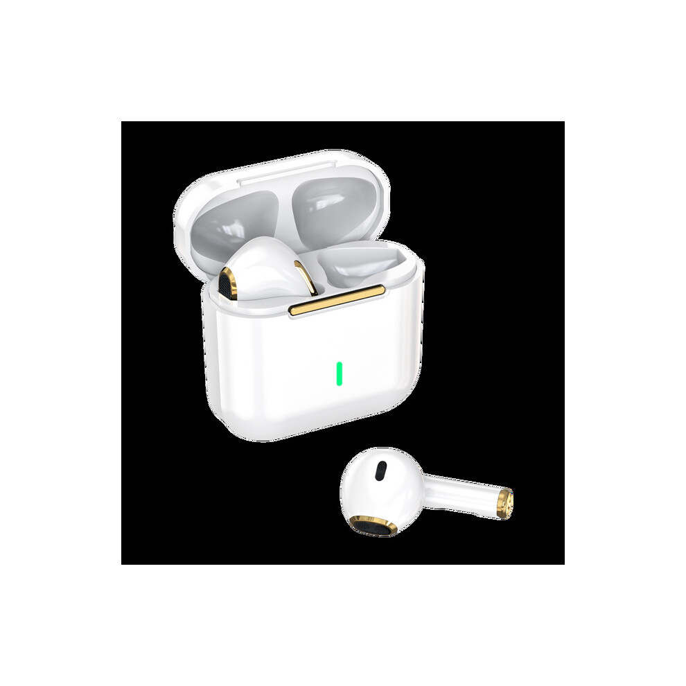 (A-) Tws Bluetooth 5.1 Earphone 9D Stereo Sound Wireless Headphones With Microphone Sports Waterproof Earbuds Hd Call Headset White 4851205063699