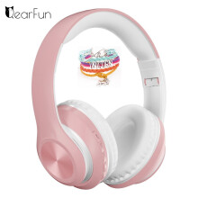(a-Pink) Kids Wireless Headphones with Microphone, Pink Girls Phone Gaming Helmet, Gamer Music Bluetooth Headset For Children Lady, Gift