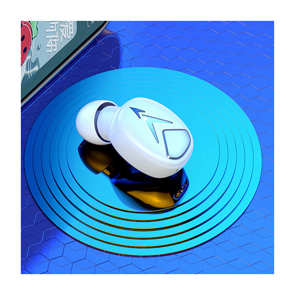 (A-) Aimitek Mini Invisible Bluetooth 5.0 Headphone Tws Wireless Sports Earphone Handsfree Single Headset Microphone For Smartphone White 4851204914558
