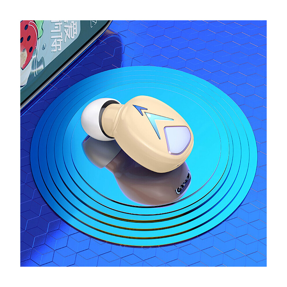 (A-) Aimitek Mini Invisible Bluetooth 5.0 Headphone Tws Wireless Sports Earphone Handsfree Single Headset Microphone For Smartphone Gold 4851204914534