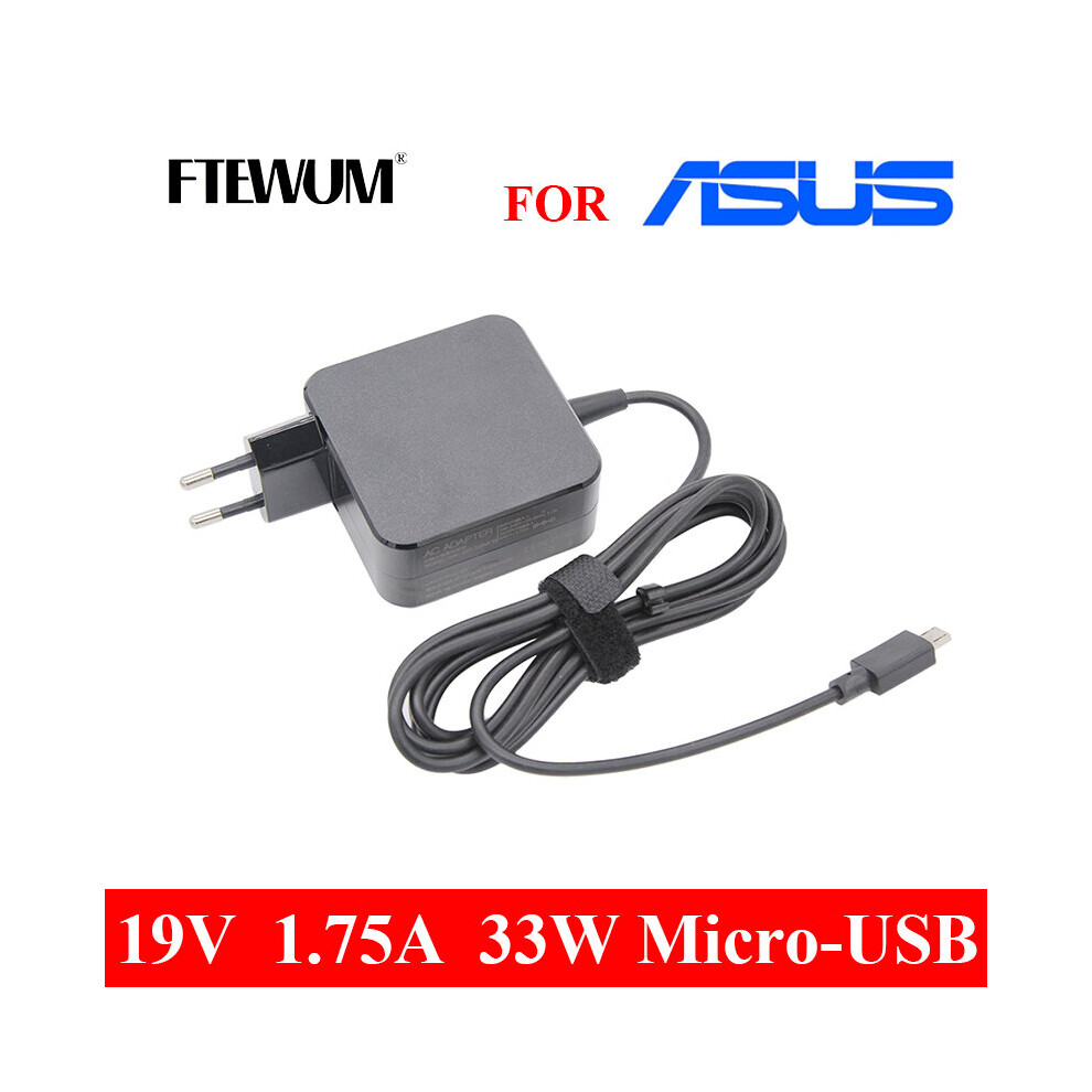 (A-) Micro-Usb 19V 1.75A 33W Power Supply Notebook Laptop Adapter For Asus Eeebook X205 X205t X205ta E202sa E205sa E20 Exa1206uh 4855672987755