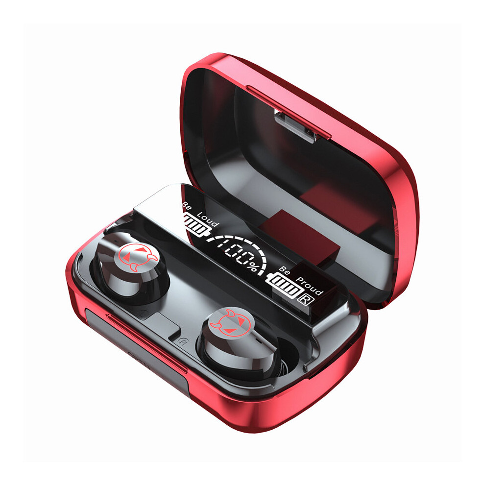 (A-) M23 Tws Wireless Bluetooth 5.1 Gaming Earphones 3500Mah Charging Box Headphone 9D Stereo Sports Earbuds Headsets With Microphone Red 4851205005675