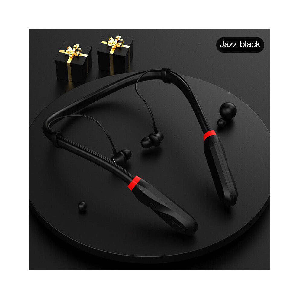 (A-) Eardeco 120 Hour Playback Bluetooth Headphones Bass Wireless Earphones Neckband 5.1 Headphone With Mic Sport Music Headset Stere Black 4851204924755