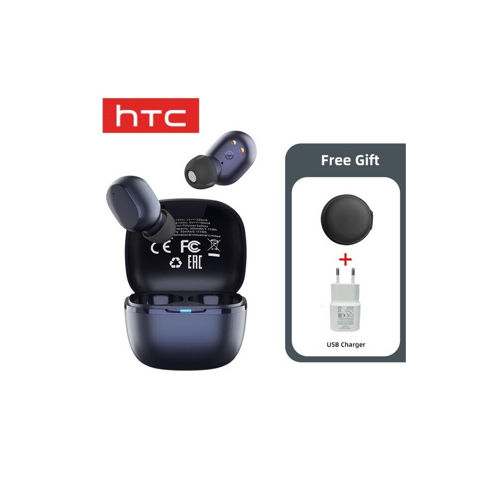 (A-Type E) Original Htc Tws6 Fone De Ouvido In-Ear Sem Fio Bluetooth5.3 Headphones Wireless Earphones Touch Control Noise Reduction Earbuds 4851204963426