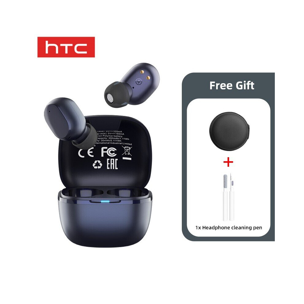 (A-Type D) Original Htc Tws6 Fone De Ouvido In-Ear Sem Fio Bluetooth5.3 Headphones Wireless Earphones Touch Control Noise Reduction Earbuds 4851204963419