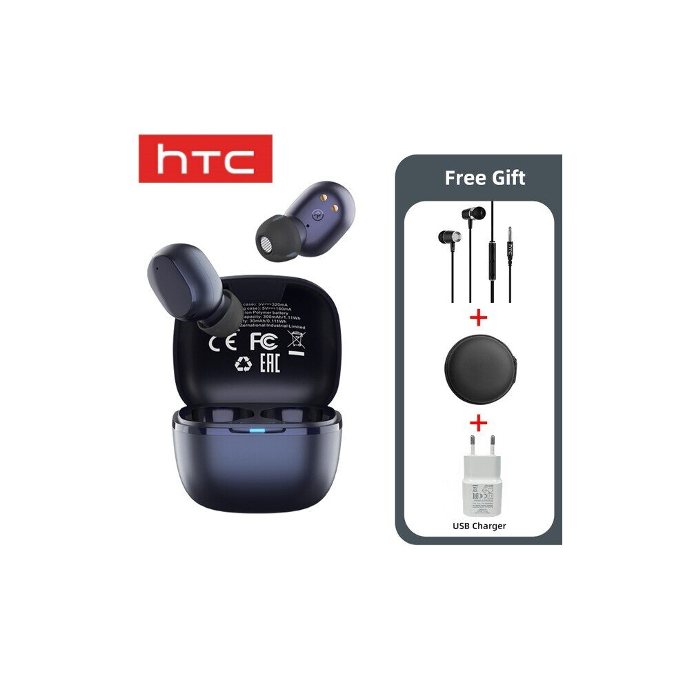 (A-Type K) Original Htc Tws6 Fone De Ouvido In-Ear Sem Fio Bluetooth5.3 Headphones Wireless Earphones Touch Control Noise Reduction Earbuds 4851204963488