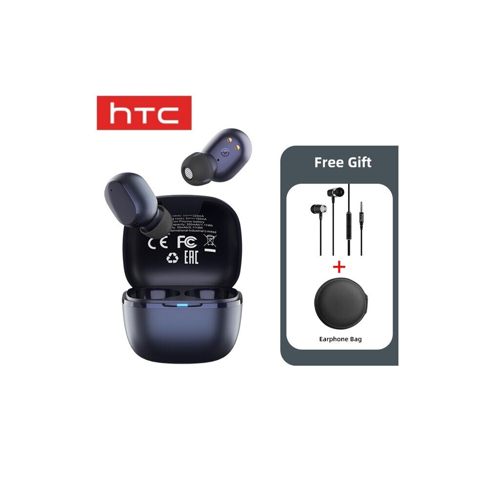 (A-Type I) Original Htc Tws6 Fone De Ouvido In-Ear Sem Fio Bluetooth5.3 Headphones Wireless Earphones Touch Control Noise Reduction Earbuds 4851204963464